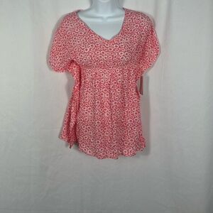 Raisins floral top NWT S